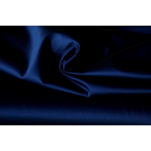 10cm Baumwollsatin STRETCH uni dunkelblau / nachtblau  (Grundpreis € 14,00/m)